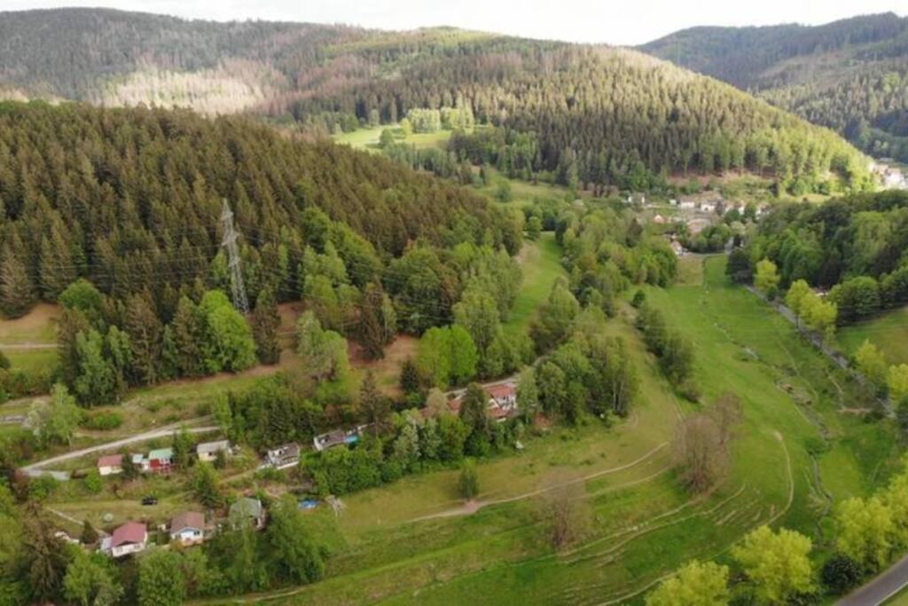 Ruhiges Ferienhaus Am Waldrand Mit Sauna Und Kamin - Hellaberg II Langenbach  Exterior foto